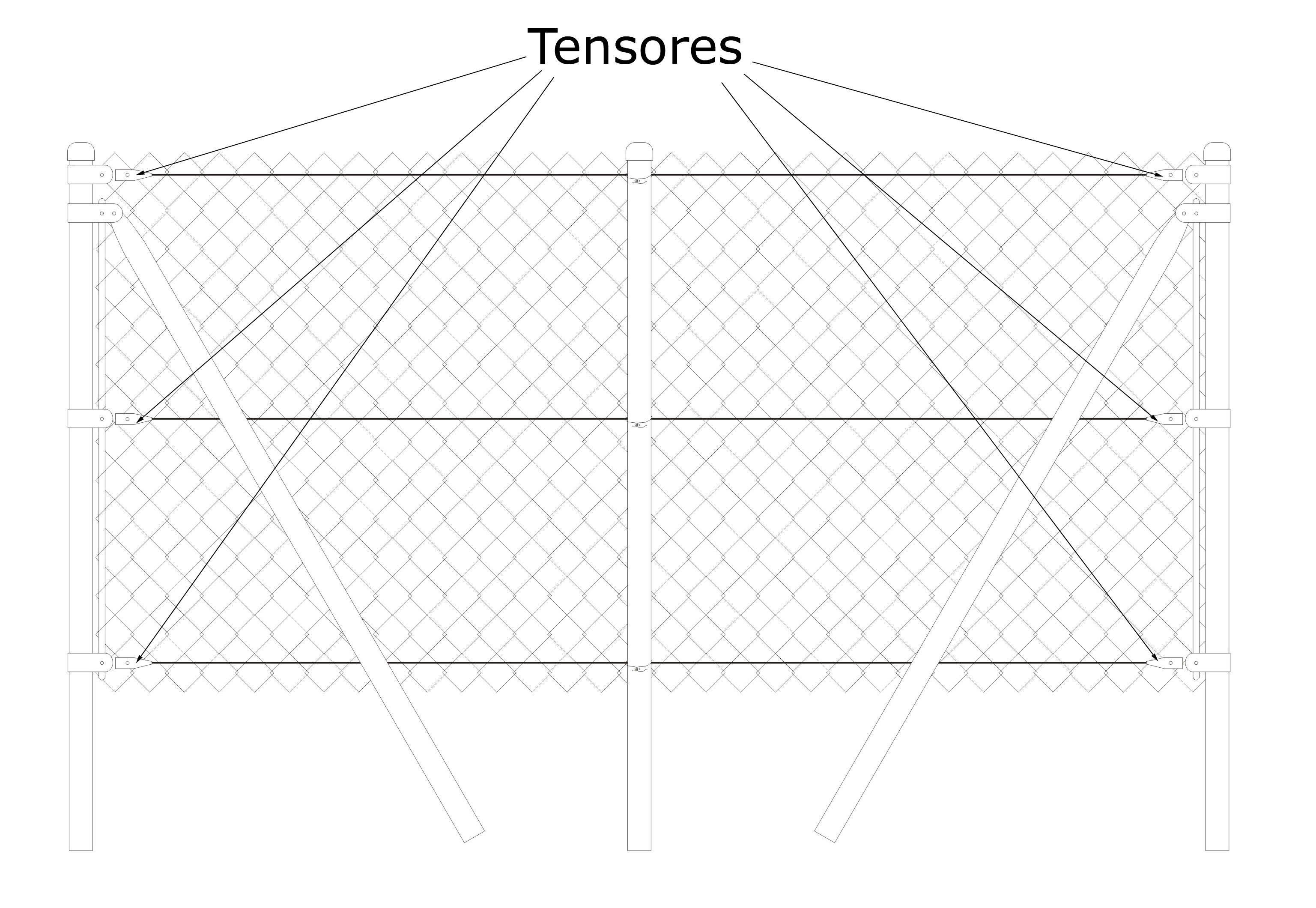 Como se instala la malla de simple torsion Imagen 4