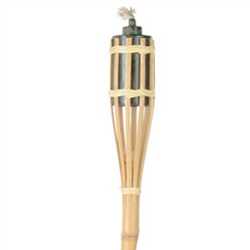 Antorcha de bambu de 90 cm. de altura.