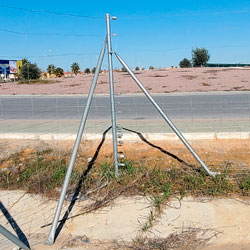 Poste de Esquina para Malla Ganadera de 2 m.