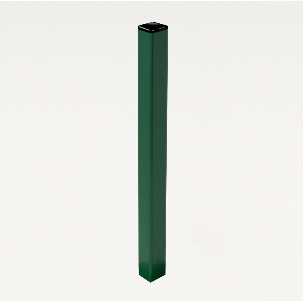 Poste para Enterrar para verja hercules electrosoldada plegada Verde de 1m. INCLUYE ACCESORIOS