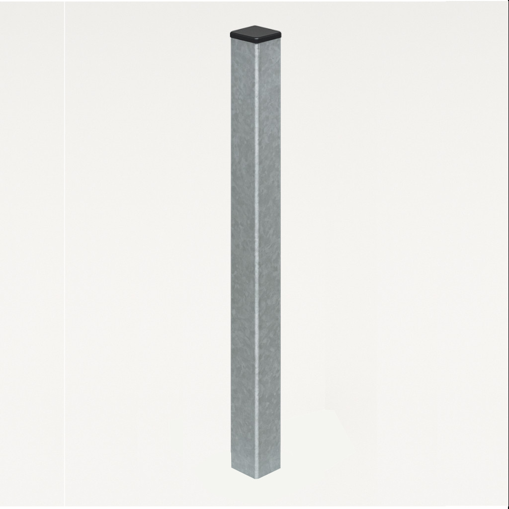 Poste para Enterrar para verja hercules electrosoldada plegada Galvanizado de 1m. INCLUYE ACCESORIOS