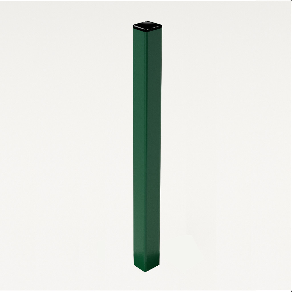 Poste para Enterrar para verja hercules electrosoldada plegada Verde de 0.60 m. INCLUYE ACCESORIOS