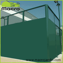 Kit de cerramiento para pista de padel de medidas reglamentarias, lacado verde