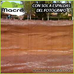 Malla ocultacion o sombreo marron 95% 1.5 X 10 m.