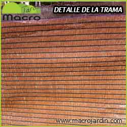 Malla ocultacion o sombreo marron 95% 1.5 X 10 m.