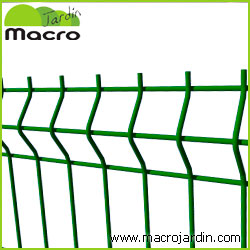 Panel verja electrosoldada plegada Hercules 2 x 2.50 m. Verde