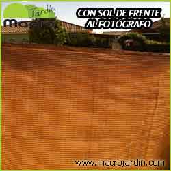 Malla ocultacion o sombreo marron 95% 1.5 X 10 m.