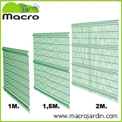 Panel verja electrosoldada plegada Hercules 2 x 2.50 m. Verde