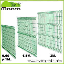 Panel verja electrosoldada plegada Hercules 0.60 m. de altura y 2.50 m. Verde