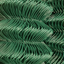 Malla simple torsion 1 m. de alto 25m. de largo Plastificada Verde 3mm. grosor